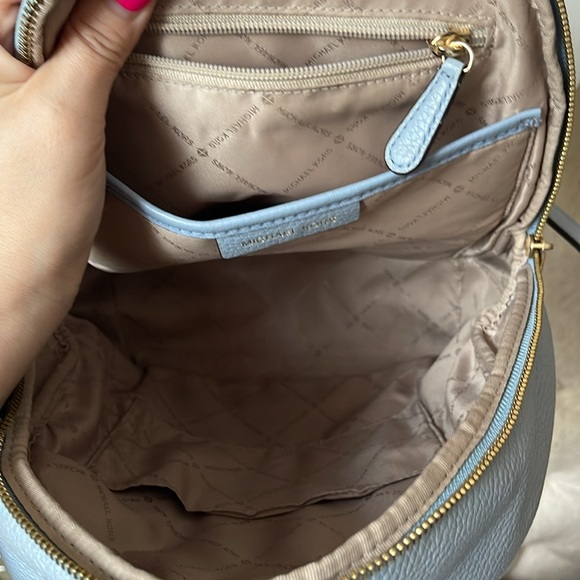 Michael Kors Erin Studded Women's Bag - Pale Blue, Medium - Picture 10 of 15